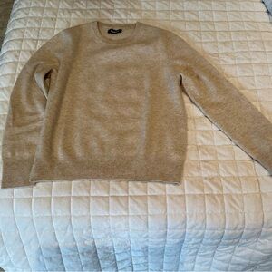 Elegant Nadaam 100% Beige Crew Neck Sweater